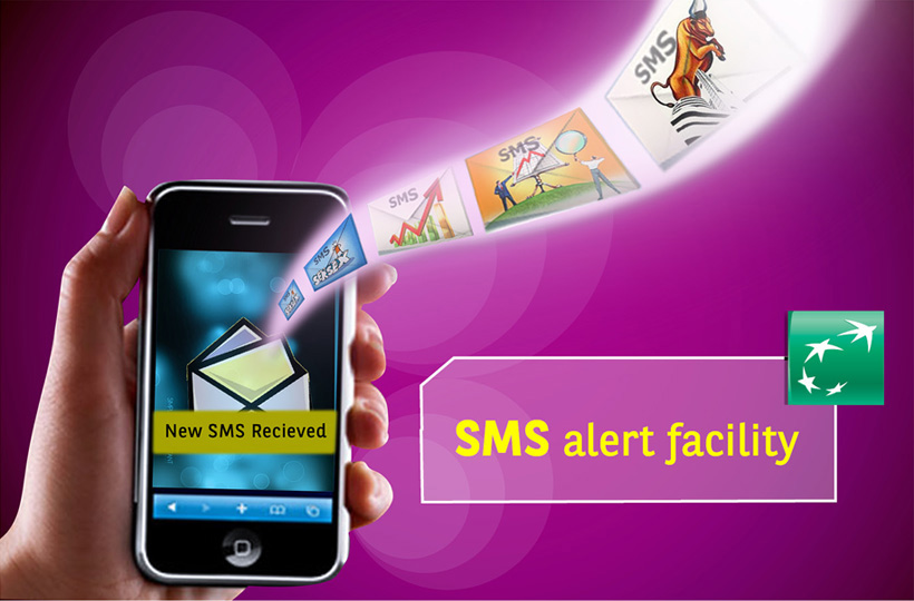 SMS Alert Facility
